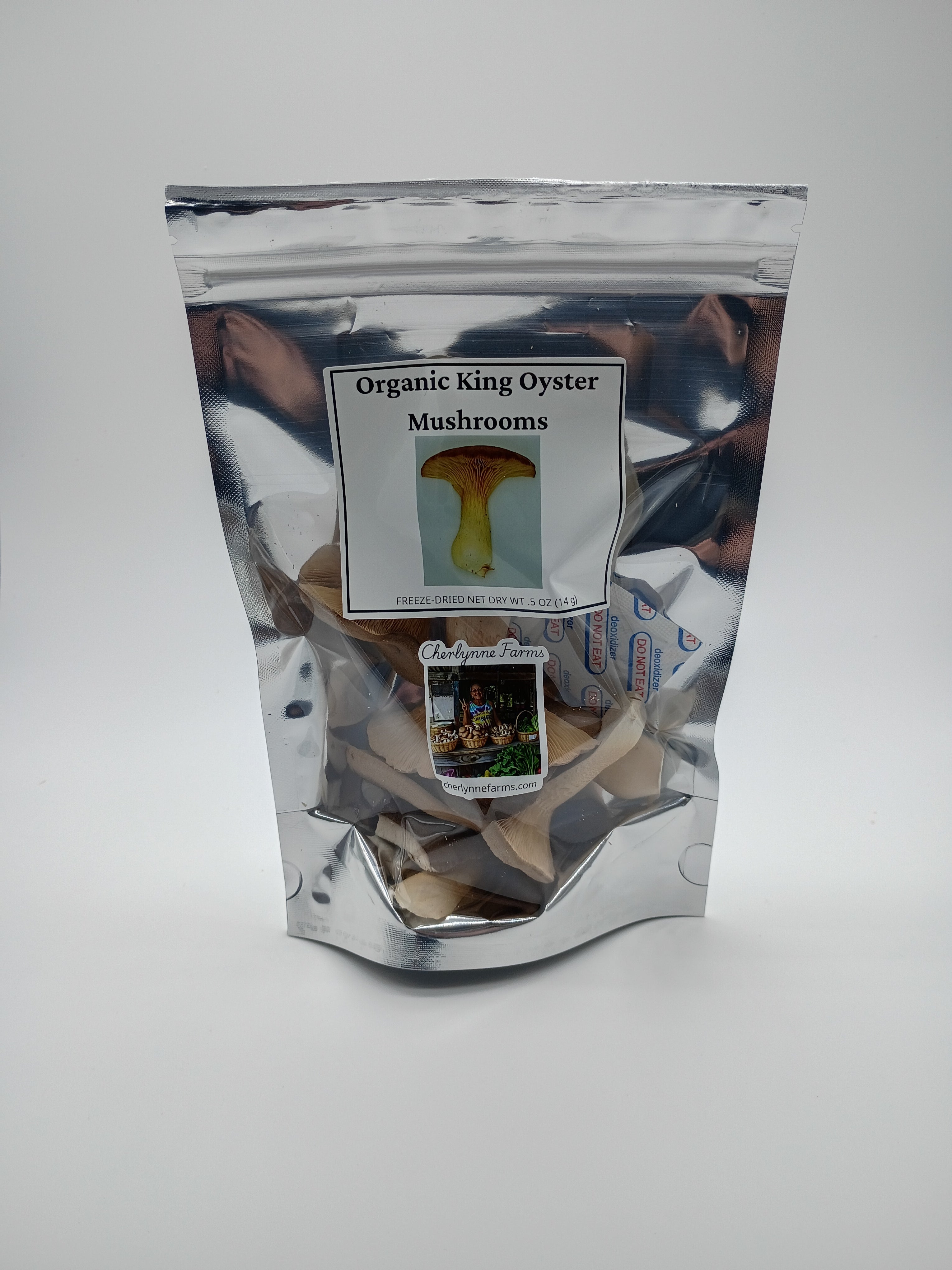 Freeze-dried Organic King Oyster Mushrooms (HALF OUNCE)